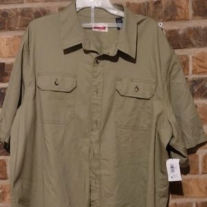 Men's Wrangle olive green shirt